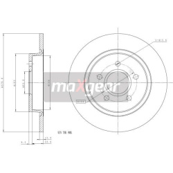 stabdžių diskas (1vnt)
                                MAXGEAR                                                19-1205, MAXG