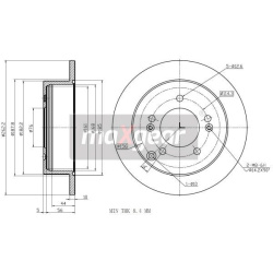 stabdžių diskas (1vnt)
                                MAXGEAR                                                19-3243, MAXG
