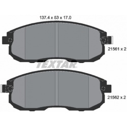stabdžių trinkelių rinkinys, diskinis stabdys
                                TEXTAR                                      