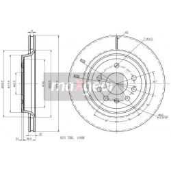stabdžių diskas (1vnt)
                                MAXGEAR                                                19-1304MAX, M