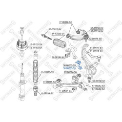 Stabilizatoriaus traukė
STELLOX 56-00253-SX,