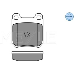 stabdžių trinkelių rinkinys, diskinis stabdys MEYLE-ORIGINAL: True to OE.
                                                