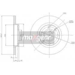stabdžių diskas (1vnt)
                                MAXGEAR                                                19-0790, MAXG
