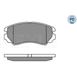 stabdžių trinkelių rinkinys, diskinis stabdys MEYLE-PD: Advanced performance and design.
                                 
