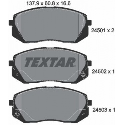 stabdžių trinkelių rinkinys, diskinis stabdys Q+
                                TEXTAR                                   
