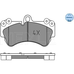 stabdžių trinkelių rinkinys, diskinis stabdys MEYLE-ORIGINAL: True to OE.
                                                