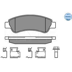 stabdžių trinkelių rinkinys, diskinis stabdys MEYLE-ORIGINAL: True to OE.
                                                
