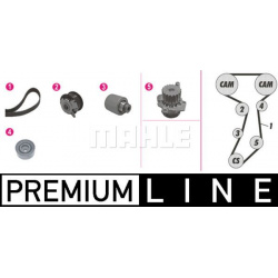 vandens siurblio ir paskirstymo diržo komplektas BEHR *** PREMIUM LINE ***
                                MAHLE            