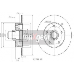 stabdžių diskas (1vnt)
                                MAXGEAR                                                19-0977, MAXG