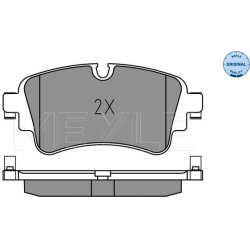 stabdžių trinkelių rinkinys, diskinis stabdys MEYLE-ORIGINAL: True to OE.
                                025 223 0817, ME