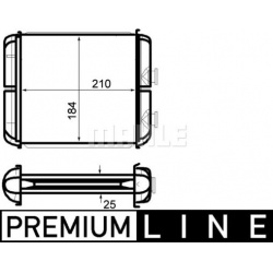 šilumokaitis, salono šildymas BEHR *** PREMIUM LINE ***
                                MAHLE                              
