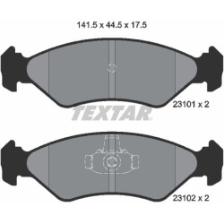 stabdžių trinkelių rinkinys, diskinis stabdys
                                TEXTAR                                      