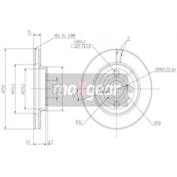 stabdžių diskas (1vnt)
                                MAXGEAR                                                19-0777, MAXG