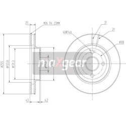 stabdžių diskas (1vnt)
                                MAXGEAR                                                19-0972, MAXG