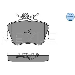 stabdžių trinkelių rinkinys, diskinis stabdys MEYLE-ORIGINAL: True to OE.
                                                