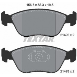 stabdžių trinkelių rinkinys, diskinis stabdys Q+
                                TEXTAR                                   