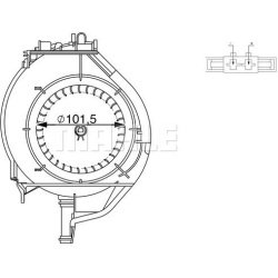 vidaus pūtiklis BEHR
                                MAHLE                                AB 266 000S, MAHLE, AB266000S, aut