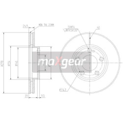 stabdžių diskas (1vnt)
                                MAXGEAR                                19-1012, MAXGEAR, 19-1012, au