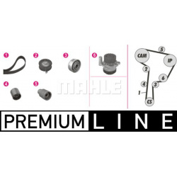 vandens siurblio ir paskirstymo diržo komplektas BEHR *** PREMIUM LINE ***
                                MAHLE            