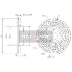 stabdžių diskas (1vnt)
                                MAXGEAR                                19-1034, MAXGEAR, 19-1034, au