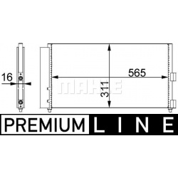 kondensatorius, oro kondicionierius BEHR *** PREMIUM LINE ***
                                MAHLE                          