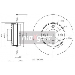 stabdžių diskas (1vnt)
                                MAXGEAR                                                19-0759MAX, M
