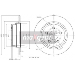 stabdžių diskas (1vnt)
                                MAXGEAR                                                19-1198MAX, M