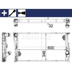 Aušinimo radiatorius
                                MAHLE                                                CR 1084 000S, MAHL