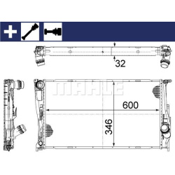 Aušinimo radiatorius
                                MAHLE                                                CR 1086 000S, MAHL