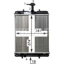 Aušinimo radiatorius
                                MAHLE                                CR 1114 000P, MAHLE, CR1114000P, a