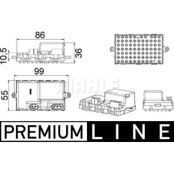 reguliatorius, keleivio pusės ventiliatorius BEHR *** PREMIUM LINE ***
                                MAHLE                