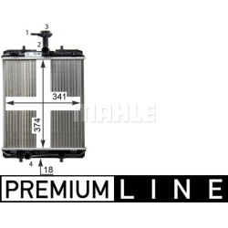 Aušinimo radiatorius
MAHLE CR 1114 000P, MAHL
