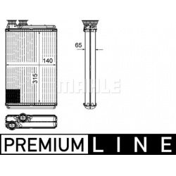 šilumokaitis, salono šildymas BEHR *** PREMIUM LINE ***
                                MAHLE                              