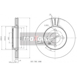 stabdžių diskas (1vnt)
                                MAXGEAR                                                19-0754, MAXG