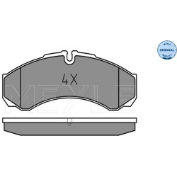 stabdžių trinkelių rinkinys, diskinis stabdys MEYLE-ORIGINAL: True to OE.
                                                