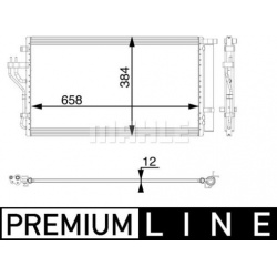 kondensatorius, oro kondicionierius BEHR *** PREMIUM LINE ***
                                MAHLE                          
