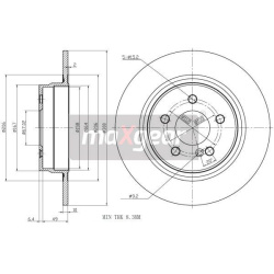 stabdžių diskas (1vnt)
                                MAXGEAR                                                19-2680, MAXG