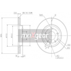 stabdžių diskas (1vnt)
                                MAXGEAR                                                19-0723, MAXG