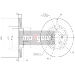 stabdžių diskas (1vnt)
                                MAXGEAR                                                19-0969MAX, M