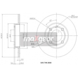 stabdžių diskas (1vnt)
                                MAXGEAR                                                19-0786, MAXG