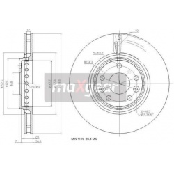 stabdžių diskas (1vnt)
                                MAXGEAR                                                19-2363, MAXG