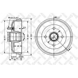 stabdžių būgnas
                                STELLOX                                                6025-2529-SX, STELL