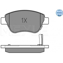 stabdžių trinkelių rinkinys, diskinis stabdys MEYLE-ORIGINAL: True to OE.
                                                