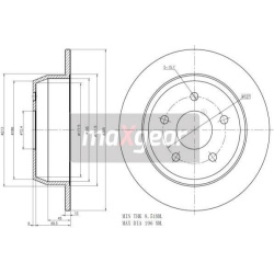 stabdžių diskas (1vnt)
                                MAXGEAR                                                19-2544, MAXG