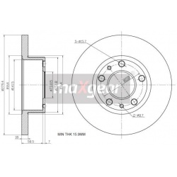 stabdžių diskas (1vnt)
                                MAXGEAR                                                19-0785, MAXG
