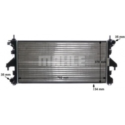 Aušinimo radiatorius
                                MAHLE                                CR 886 000S, MAHLE, CR886000S, aut