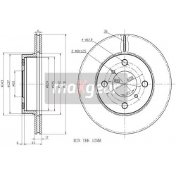 stabdžių diskas (1vnt)
                                MAXGEAR                                                19-2327, MAXG