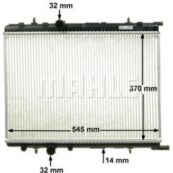 Aušinimo radiatorius
                                MAHLE                                CR 515 000P, MAHLE, CR515000P, aut