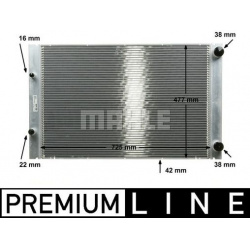 Aušinimo radiatorius
MAHLE CR 576 000P, MAHLE