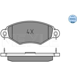 stabdžių trinkelių rinkinys, diskinis stabdys MEYLE-ORIGINAL: True to OE.
                                                